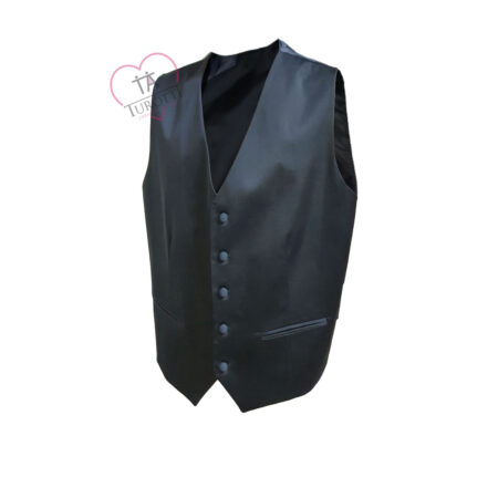 Abito giacca gilet pantalone uomo FB Effebi 1970 papillon var blu - immagine 3