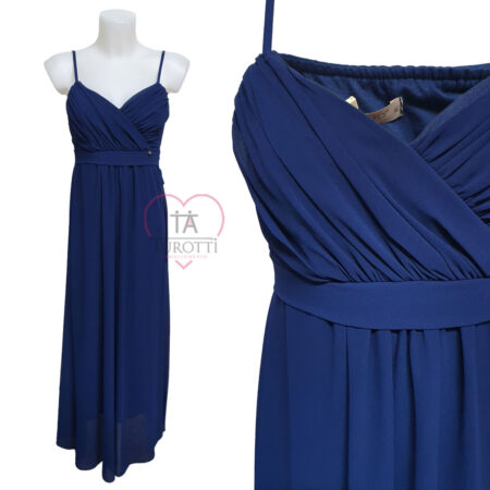Rinascimento Abito lungo donna spallina stretta Art CFC0112346 blue