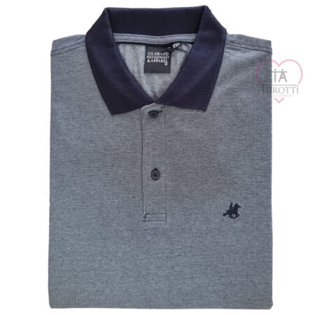 U.S. Grand Polo Equipment  & Apparel  usp  740 polo uomo mezza manica fucsia - immagine 3