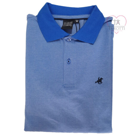 U.S. Grand Polo Equipment  & Apparel  usp  740 polo uomo mezza manica fucsia - immagine 5