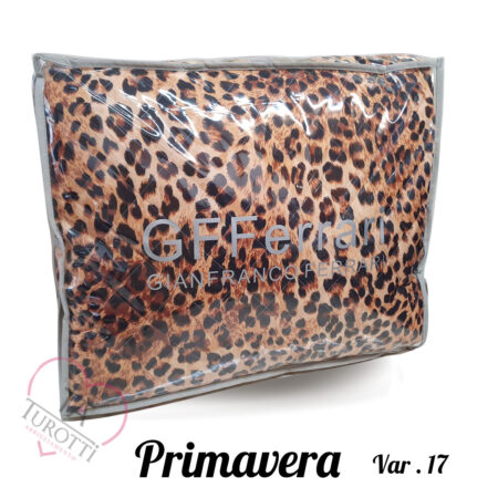 Trapuntino matrimoniale microfibra stampato double face in tinta unita  GF Ferrari Primavera variante 17 animalier - immagine 2