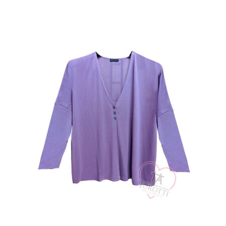 Cardigan taglie forti Lilla viola