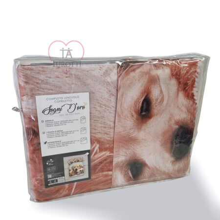 Completo lenzuola Lovely Home matrimoniale Sogni D'oro  leggere Des 48 Soft Dog - immagine 2