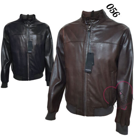 Giubbino uomo in Pelle zip art 056 modello P652 Talenti  vera pelle
