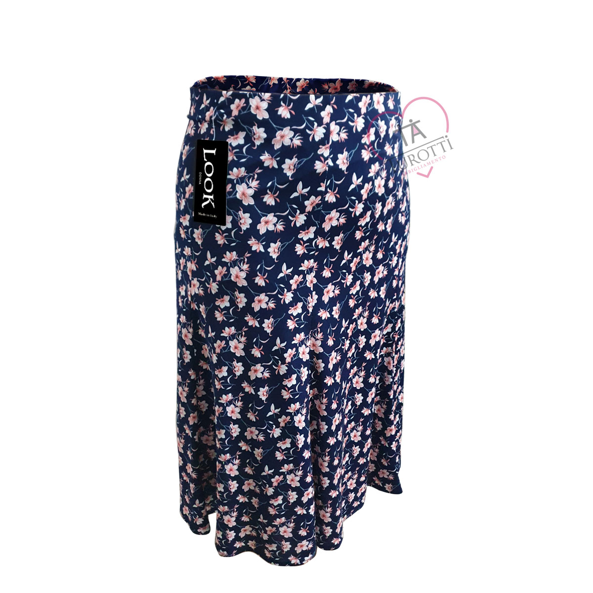 Gonna con fiori svasata art Daniela modello 30060 dis 1 Look - immagine 3