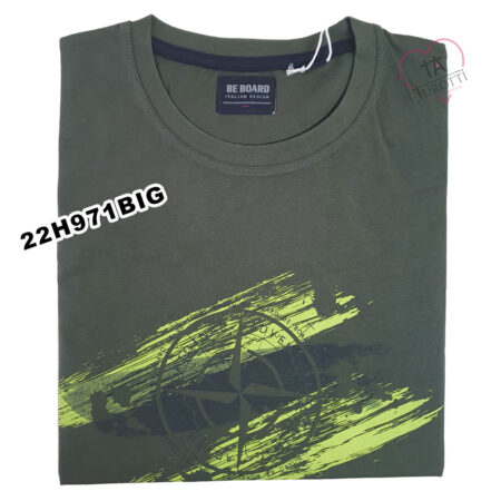 T-Shirt Be Board BIG Uomo girocollo in cotone Jersey 22H9712 BIG - immagine 2