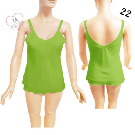 Top canotta spalla stretta donna Creazioni art 22 bianco - immagine 2