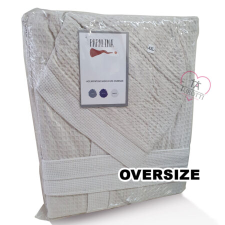 Accappatoio Oversize Papalina nido d'ape 3XL 4XL 5XL - immagine 3