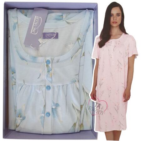 Linclalor Camicia da Notte donna art 74661 Serafino Raglan - immagine 3