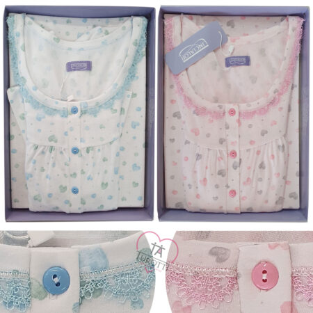 Camicia da Notte Linclalor  donna art 74683 Serafino Raglan - immagine 4