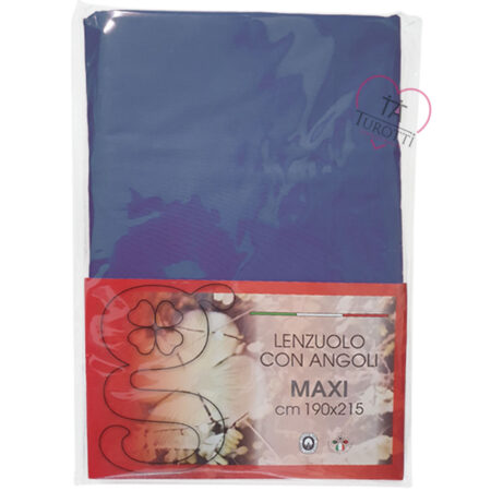 Lenzuolo Matrimoniale angoli Maxi 190x215 cm + angoli colori assortiti - immagine 15
