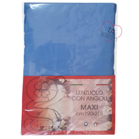 Lenzuolo Matrimoniale angoli Maxi 190x215 cm + angoli colori assortiti - immagine 16