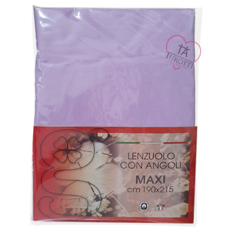 Lenzuolo Matrimoniale angoli Maxi 190x215 cm + angoli colori assortiti - immagine 7