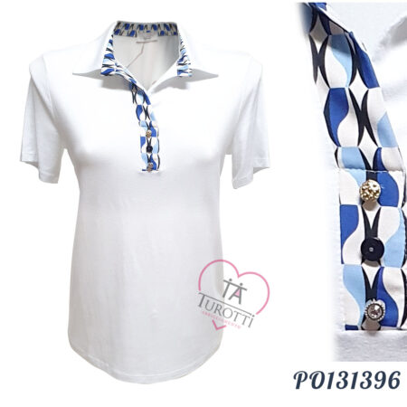 Maglia Polo Donna cotone Tiziana Adamo  art PO131396 - immagine 4