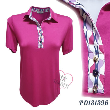 Maglia Polo Donna cotone Tiziana Adamo  art PO131396 - immagine 2