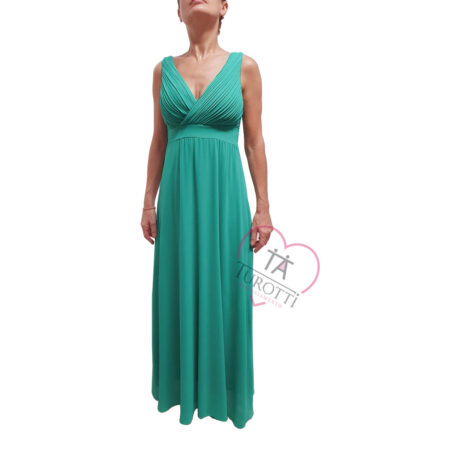 Abito Lungo Donna A5719T3T102 Bucle verde