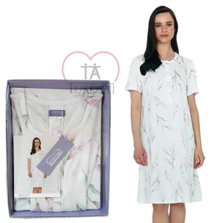 Camicia notte mezza manica seraf LINCLALOR 74667 - immagine 2