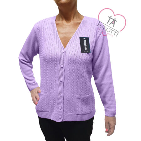 Cardigan misto lana donna scollo a V aperto art 24028  vari colori Moda Italia Carpi - immagine 8