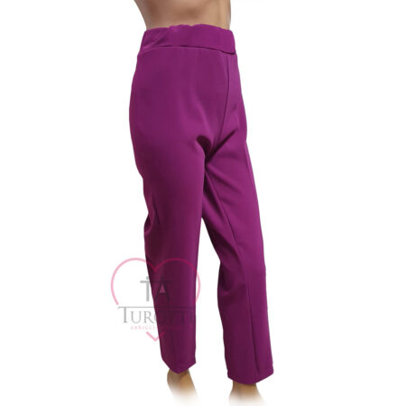 Pantalone Donna Tinta unita con elastico in vita PA01412 CLARA B - immagine 2