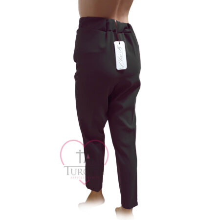 Pantalone Donna Tinta unita con elastico in vita PA01412 CLARA B - immagine 5