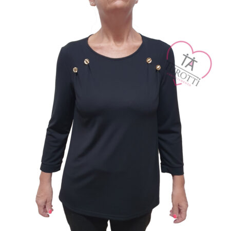 Maglia Donna manica lunga Anee Milano art 09696 tinta unita - immagine 3
