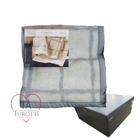 Somma coperta matrimoniale Doran 1867 230x250 cm coperte pregiate 100% PURA LANA VERGINE ULTRAFINE  lambswool super - immagine 4