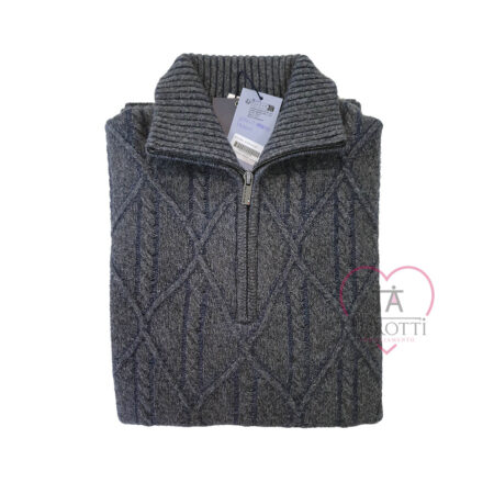 Camionista zip Uomo Sail Club art SC1026 tinta unita - immagine 3