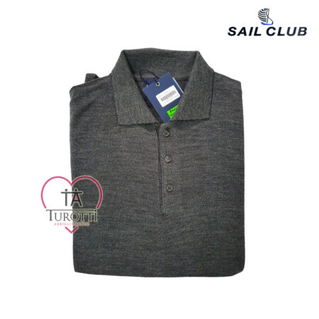 Maglia polo uomo U7605 SAIL CLUB misto lana - immagine 3