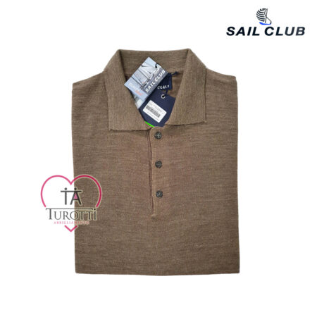 Maglia polo uomo U7605 SAIL CLUB misto lana - immagine 4