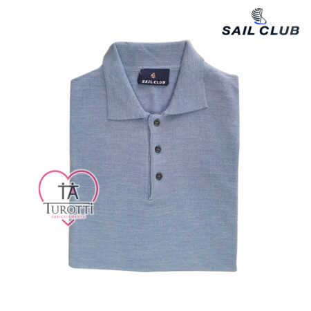 Maglia polo uomo U7605 SAIL CLUB misto lana - immagine 2