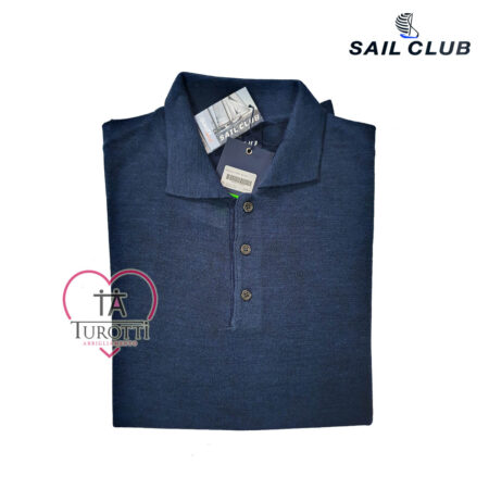Maglia polo uomo U7605 SAIL CLUB misto lana - immagine 5