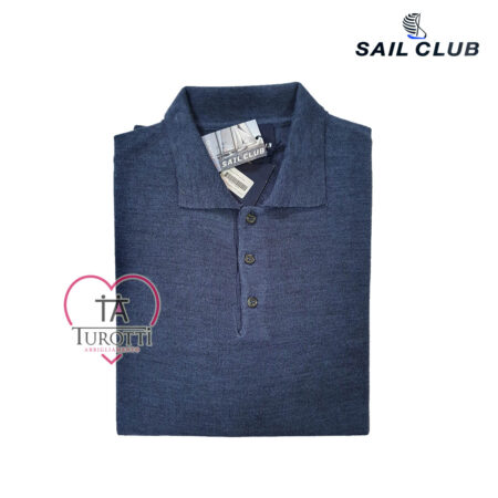 Maglia polo uomo U7605 SAIL CLUB misto lana - immagine 6