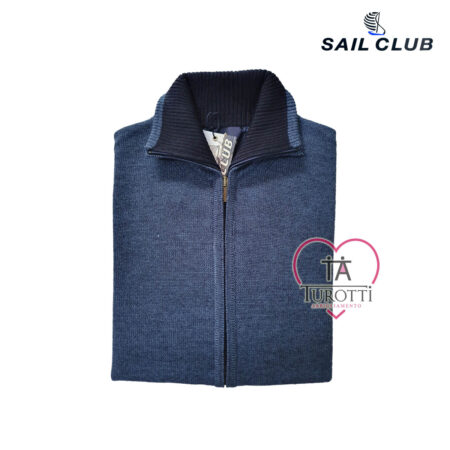 Cardigan uomo zip SAIL CLUB art. U7662 fin7 - immagine 5