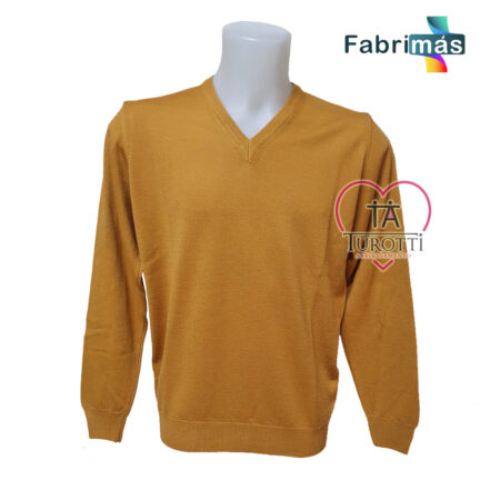 Maglia scollo V uomo Fabrimas 225  manica lunga  misto lana - immagine 2