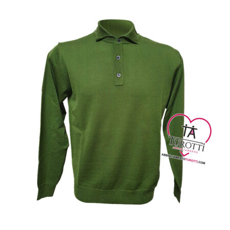 Maglione a polo Uomo Sporting Mare art 120 909 misto lana - immagine 3