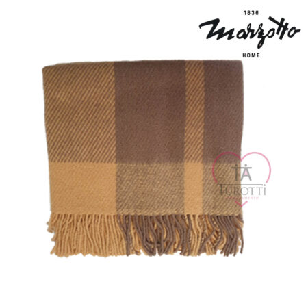 Plaid con frange Lavaredo Marzotto 130x170 cm 100% lana - immagine 5