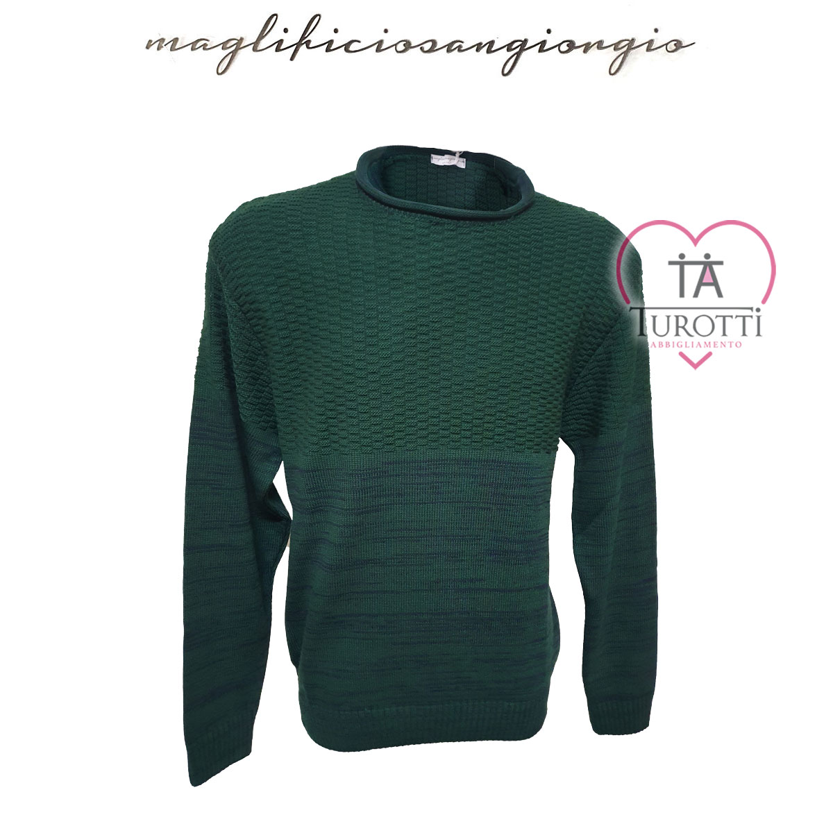 Girocollo Uomo misto lana Maglificio Sangiorgio art 7638 Uomo