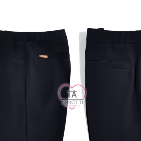 Pantalone lungo donna Gioandry Moda  art AI 711U tinta unita tessuto cady - immagine 6