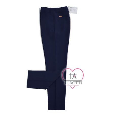 Pantalone lungo donna Gioandry Moda  art AI 711U tinta unita tessuto cady - immagine 2