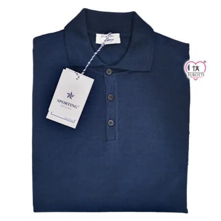 Maglione a polo Uomo Sporting Mare art 120 909 misto lana - immagine 7