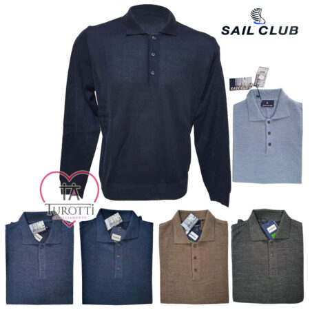 Maglia polo uomo U7605 SAIL CLUB misto lana