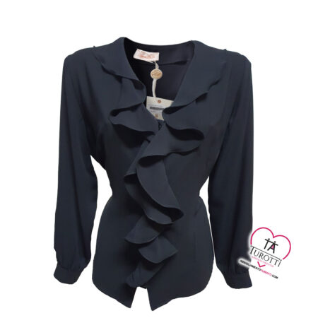 Camicia Donna Bella Luxury art 9627 con voulant davanti - immagine 3
