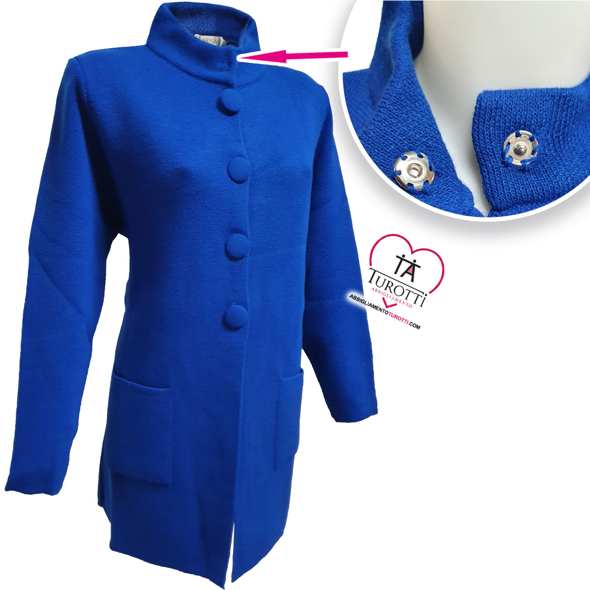 Cappotto in Maglia Donna ROSAPURA art 2305 - immagine 3