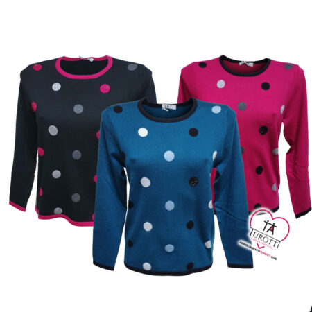 Maglia Girocollo manica lunga ORI 3648  misto lana e misto viscosa