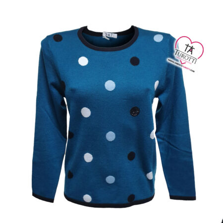 Maglia Girocollo manica lunga ORI 3648  misto lana e misto viscosa - immagine 3
