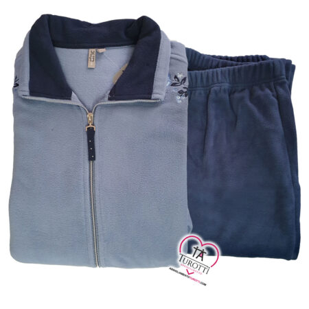 Tuta Pile Donna Dynamic Campagnolo Art. 8Z79293 colore 623W Denim Navy - immagine 2
