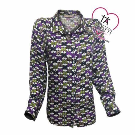 Camicia da signora colorata viola