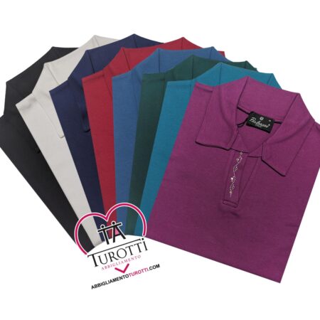 Maglia Polo donna tinta unita