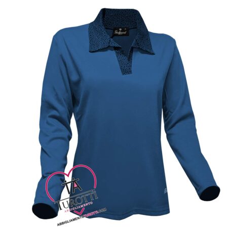 Maglia Polo maniche lunghe da donna