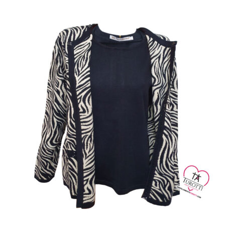 Twinset maglia Clarin Shavien finto gemello MA13047C OVER - immagine 2
